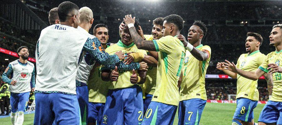 Spain draw Brazil 3-3 at Bernabeu in the game against racism 4