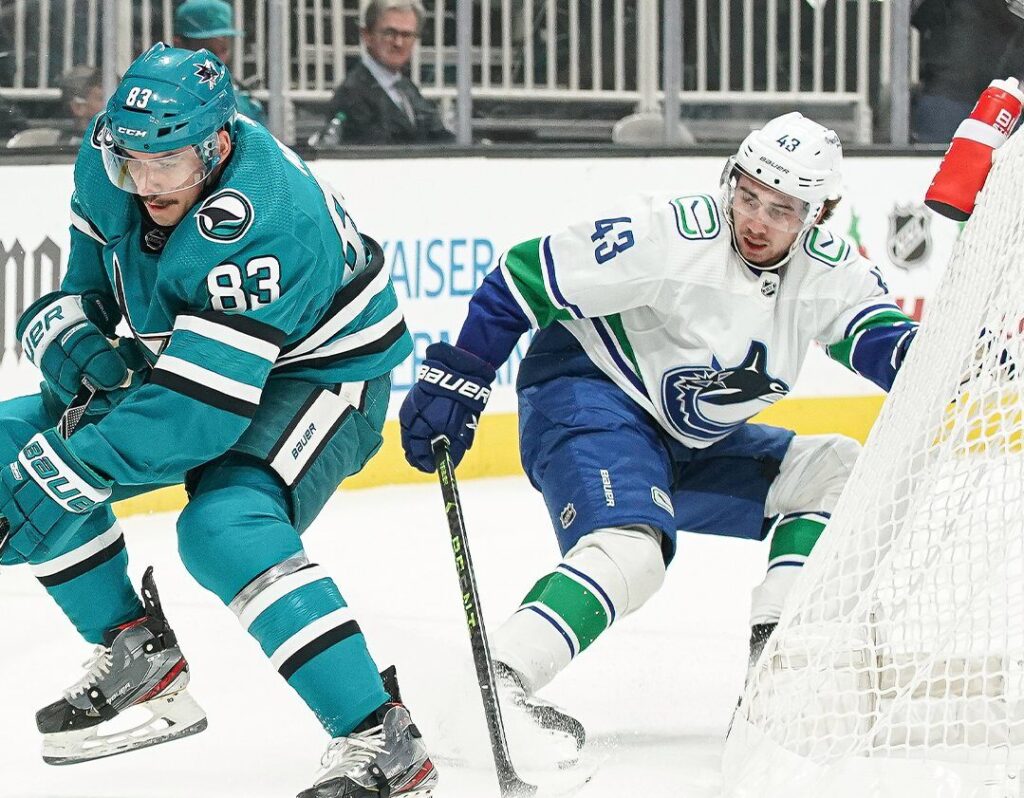 Kuzmenko scores in overtime as Canucks beat Sharks 4-3 4