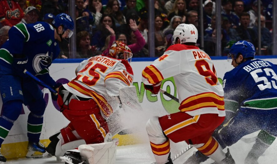 Hoglander double pushes Canucks to 4-2 win over Flames 2